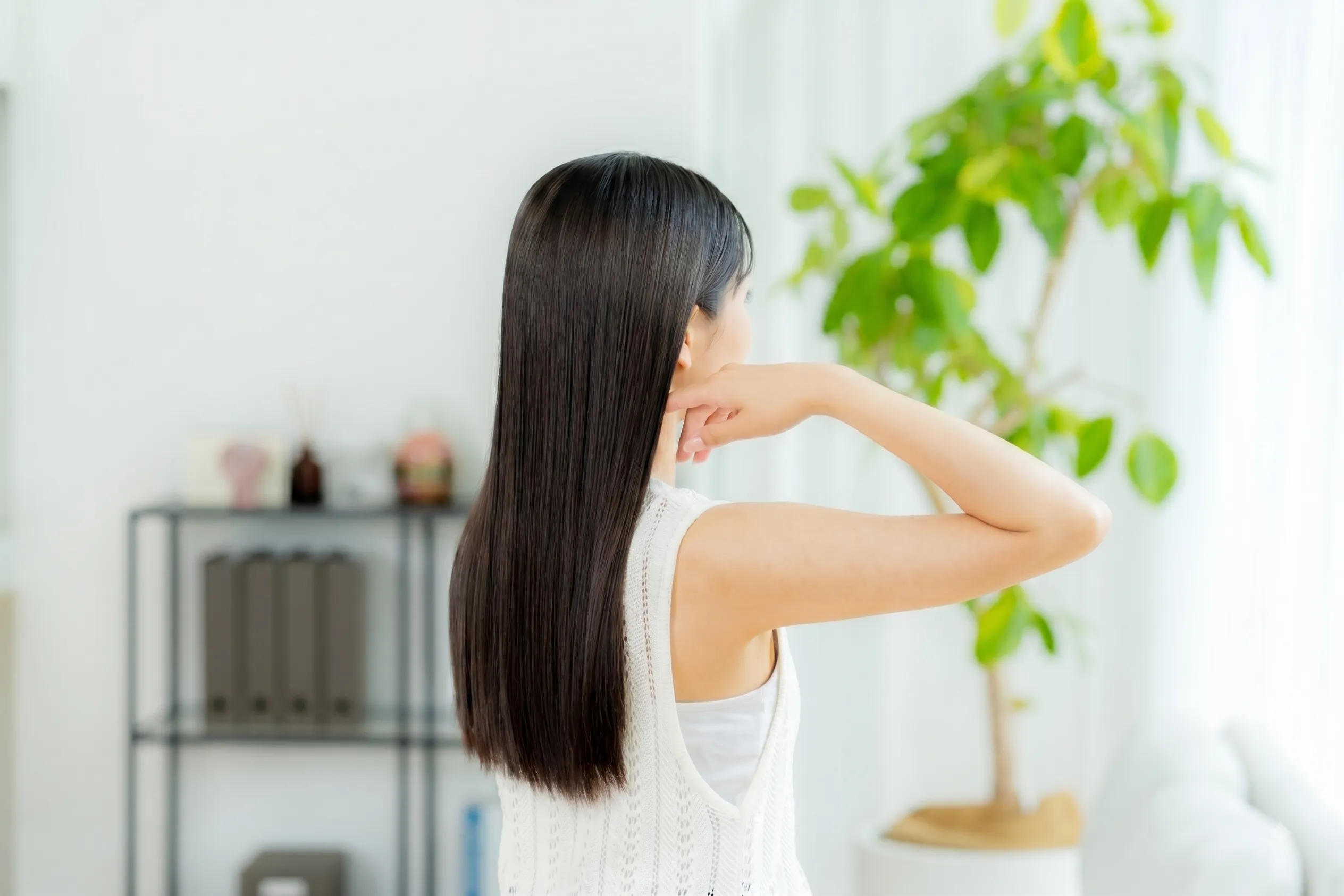 艶と透明感のある髪